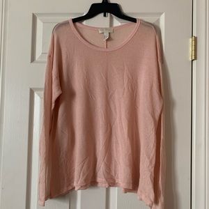 F21 Plus | Long Sleeve Blush Knit Top